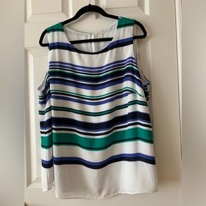 Sleeveless Plus blouse